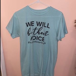 Aqua Pro-Life Shirt Women’s Small